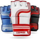 Sanabul Core 4 oz MMA Gloves for Men and Women Professional Fight Gloves for Sparring Grappling and Competition 4oz Gloves - White/Red, S/M