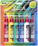 Tulip 825 Dimensional Paint Set 6PK Slick Washable Slick 3D Fabric Paint Set, Slick, 1-Pack