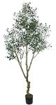 HaiSpring Artificial Olive Tree 7ftPlus (84'') Tall Fake Plants Suitable for Modern Living Rooms Home Office Indoor & Outdoor Garden Decor, Nearly Natural Silk Tree for Housewarming Gift