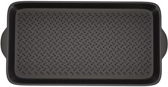Matace 100% Rubber Boot Tray for Entryway - Rubber Mat - Shoe Tray-Rubber Shoe Mats for Shoes and Boots for Indoor and Outdoor Use, 27.95"x 15.74", Black