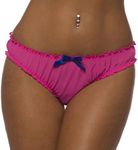 Velvet Kitten 3111VK - Ruched Rene Ruffle Panty (Medium/Large, Pink)