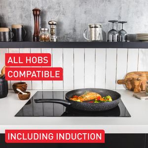 Tefal Titanium Stone Wok Pan, 28cm – Non-Stick, Durable