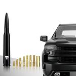 Miytsya Car Truck Bullet Antenna for GM Chevy Silverado 1500 2500 3500 HD Avalanche GMC Sierra 1500 2500 3500 Denali Heavy Duty Pickup Trucks Accessories (Black)