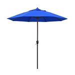 California Umbrella ATA908117-F03 9' Round Sunline Auto Tilt Market Umbrella, Royal Blue