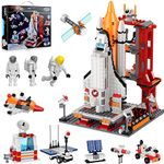 Space Shuttle Toys for Kids, 11-in-1 STEM Aerospace Rocket Building Sets Toy, City Space Station Mars Exploration with Control Tower & Astronaut Figures for Boys Girls 6-12+ Year Old (855 PCS)