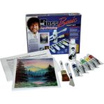 Bob Ross Basic Oil Colour Paint Set for Starters - Includes Landscape Brush, Detail Painting Knife and Instructions