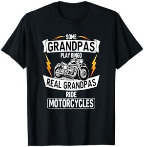 some grandpas play bingo real grandpas ride motorcycles T-Shirt