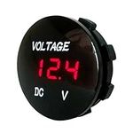 Car Motorcycle DC5V-48V LED Panel Digital Voltage Meter Display Voltmeter Type2 Voltmeter Ammeter Automotive Motorcycle Powersports Digital Voltmeter Ammeter Monitor Parts Gauges Coolant