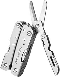 ROXON M2 14 in 1 Mini Multitool Small Lightweight with Folding Scissors Mini Storm With 9pc Bits Set + Holder Multi Tool