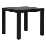 Parson's End Table in Black Sturdy in Espresso or Natural Wood and Easy to Assemble, by DHP (3536196)