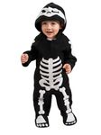 Rubie's Costume Baby Skeleton Romper Costume, Black/White, 6-12 Months