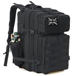 QT&QY Military Tactical Backpacks For Men Army Molle Daypack 25L/35L/45L Lage 3 Day Bug Out Bag Camping Hiking Rucksack With Bottle Holder