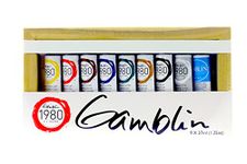 Gamblin 1980 Oil Color Exclusive Set, 1.25 Ounce (Pack of 9), 11 Ounce