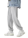 dockstreet Men Hiking, Camping and Trekking Sweatpants .JOGRABMN1407C-vmjeBAGYFITGreyMenJOGRAB32