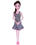 Toyshine Kally Fashion Doll with 3D Eyes, Folding Hands & Glittering Dress Pretend Play Gift for Girls Kids Role Play Toy for Age 3+,Model B