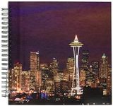 3dRose db_88434_2 A Photo of The Seattle Skyline at Dusk-Us05 Jgs0060-Jim Goldstein-Memory Book, 12 by 12-Inch