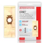 Supervacuums Micro Filtration Paper Vacuum Cleaner Bags for Kirby Upright Vacuum Cleaner Models | Universal Vacuum Bags for Kirby G-Series, Diamond, Legend, Heritage II, Sentria and Avalir Series | 3