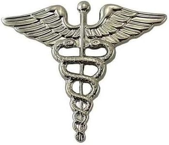 Metal Rank Insignia, Medical Off, Nckl, PR