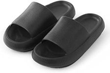 Pillow Slippers for Girls Boys Kids Toddler Cloud Shower Slides Non-Slip Open Toe Cushioned Thick Sole Beach Pool House Slippers Indoor & Outdoor