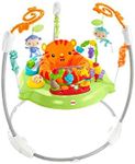 Fisher-Price CHM91 - Spielspaß Rainforest Jumperoo, mit Lichtern und Musik, höhenverstellbar, Babyspielzeug ab der Geburt