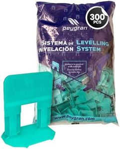Peygran Tile Leveling System 1/8" (3MM): 300 Clips. Lippage tile and stone installation for PRO and DIY. The most precise and re product on the market.