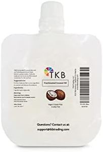 TKB Fractionated Coconut Oil| Pure Coconut Oil for Skin, Hair, Body| Lip Gloss Making, Lip Moisturizer (2floz (59ml))