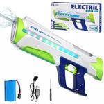 AENCI Super Soaker Pro Water Gun – High Pressure, Long-Range, Automatic Water Blaster for Adults and Kids with Ergonomic Grip for Ultimate Comfort During Epic Water Fights (Multicolor) (Style 2)