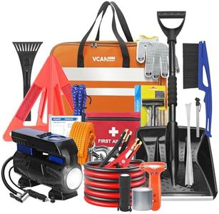 VCANENERGY Car Emergency Kit with Portable Air Compressor, Winter Car Safety Roadside Assist Kit, Emergency Car Kit for Cars, Trucks