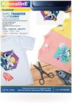 Kronaline Transfer Paper for light Fabrics, Printable, Heat Transfer (Pack of 10 Sheets Letter Size 8.5"x11")