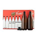 Coopers DIY Beer 740ml Oxygen Barrier Home Brewing Beer Bottling Set, Qty. 15