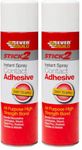 Everbuild Stick 2 All Purpose High Bond Strength Contact Spray Adhesive, 500 ml (Pack of 2)