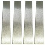 Pure Nickel Sheet, 6 Inches Nickle Anode, 4 Pack Pure Nickel Plate, Nickel Electrode for Nickel Electroplating 6" x 1" 99.9%