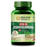 Himalayan Organics KSM - 66 Ashwagandha 1000Mg I KSM-66 I Boost Energy, Strength, Stamina | Helps Anxiety & Stress Relief For Men & Women (60 Capsules)