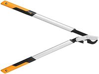 Fiskars PowerGear X Loppers Bypass L LX98, Fresh Wood Cutter with Sharp Blades, size L, Non-stick coating, Cutting diameter: 5 cm, Hardened steel, Length: 80 cm, Black/Orange, 1020188