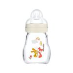 MAM Feel Good Slow Flow Premium Glass Bottle, Easy Switch Between Breast and Bottle, 5oz, 0+ Months, Unisex, 1 Pack