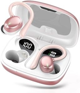 Ecouteurs Bluetooth sans Fil Sport, Écouteur Bluetooth 5.3 HiFi Stéréo, 72H Ecouteurs Sans Fil avec CVC8.0 Antibruit, Oreillette Bluetooth avec 4 HD Mic, IP7 Étanche Casque Bluetooth pour Running
