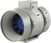 Blauberg UK TURBO-250 Blauberg Turbo Mixed Flow in Line Extractor Fan, Grey, 10" / 250 mm-Standard