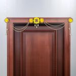 ART BY CHAITASI Handmade Stylish Toran for Door - Latest Entrance Door Thoranam for Home Decor, Diwali Bandarwal, House Hanging Decoration (Yellow Small toran) (42 Inches)