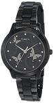 TIMEX Women Stainless Steel Analog Black Dial Watch-Tw000T609, Band Color-Black