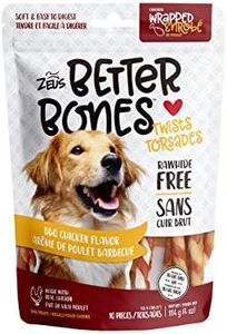 Zeus Better Bones - BBQ Chicken Flavor - Chicken-Wrapped Twists - 10 Pieces, Pack of 1
