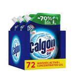 Calgon Gel 3-in-1 Refills, Washing Machine Cleaner, Removes Odours, Limescale & Residue, Deep Clean, 1.2 L Refills, Pack of 3