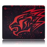 EXCO Small Red Leopard Gaming Mouse Pad Oblong Shaped Mouse Mat Design Natural Eco Rubber Durable Computer Desk Stationery Accessories Mouse Pads For Gift Support Wired Wireless or Bluetooth Mouse