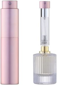 Lusiyi 5ML Refillable Perfume Atomizer Bottle for Travel, Portable Cologne Atomizer, Pocket Perfume Spray (Matte Pink)