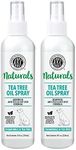 Naturals Tea Tree Oil Spray - Advanced Anti-Itch & Hot Spot Formula - Non-Oily - Made from Plant Extracts - Tea Tree & Chamomile - 2 Pack - 8 Ounce