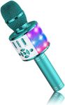 Microphone for Kids Wireless, Magic Sound Karaoke Wireless Microphone, 4 in 1 Bluetooth Karaoke Machine, Adult Car Karaoke Mic Singing Machine, for Party/Outdoor/Travel 868 (Blue)