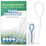 Floss Threaders | For Braces, Bridges, and Implants |210PCS (Pack of 3)