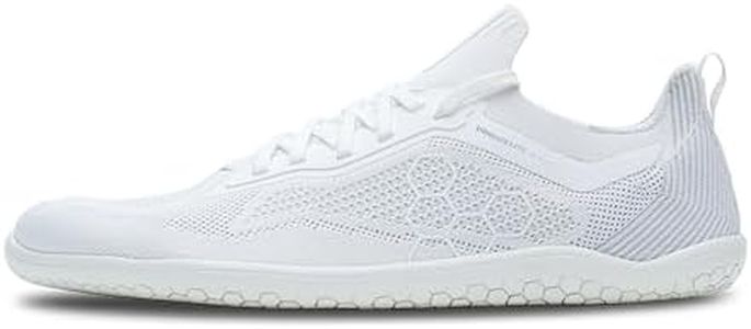 VIVOBAREFOOT Primus Lite Knit Men's Vegan Light Breathable Shoe with Barefoot Sole, Bright White, 44 EU