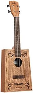 Kala Brand Music Co. Cigar Box Ukulele, 4-String, Right, Natural, Concert (KA-CB-VICT-C-W-Bag)