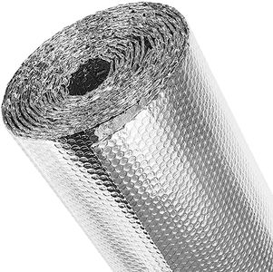 fowong Reflective Insulation Roll, 23.6" x 10 Ft Window Insulation for Winter, RV Window Insulation Foam, Aluminum Foil Bubble Thermal Window Cover, Window Insulation Kit for RV Thermal Insulation