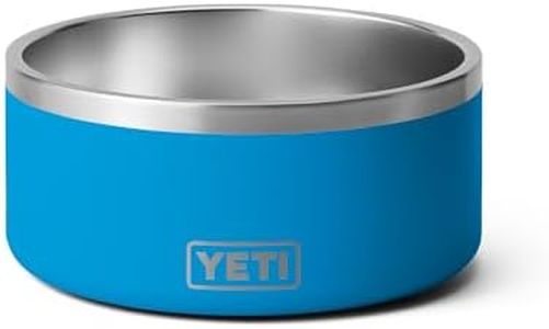 YETI Boomer 8, Stainless Steel, Non-Slip Dog Bowl, Holds 64 Ounces, Big Wave Blue